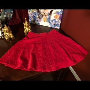 Very cute red skirt!